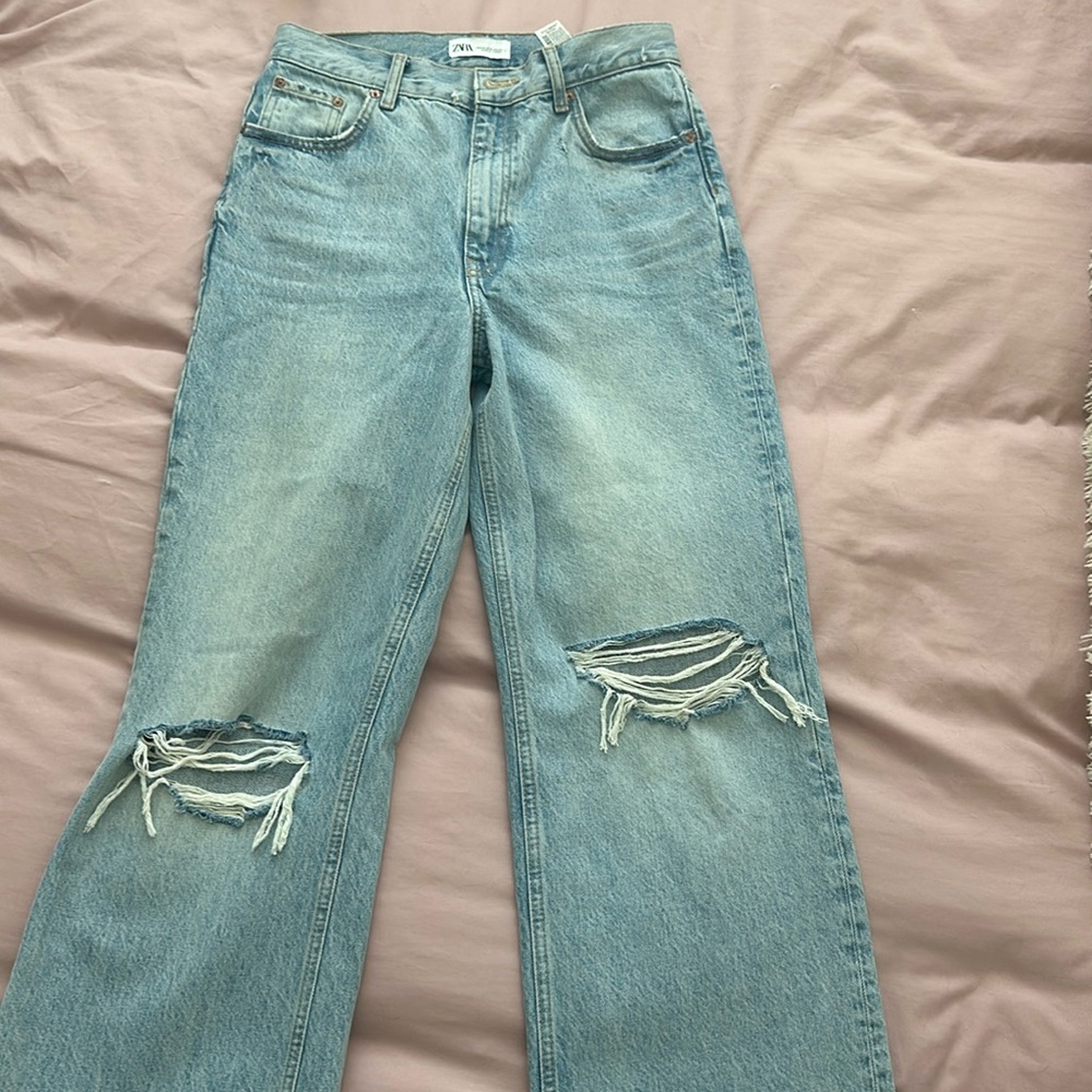 Zara Viral Jeans - High Rise Wide Legs